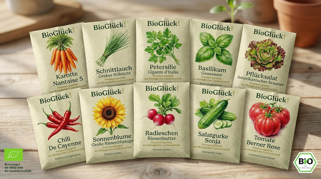 BIOGLÜCK® - 60 &amp; 80 Liter Biomüllsäcke für die Biotonne [25 Stück] / Extra nass- &amp; reissfestes Papie