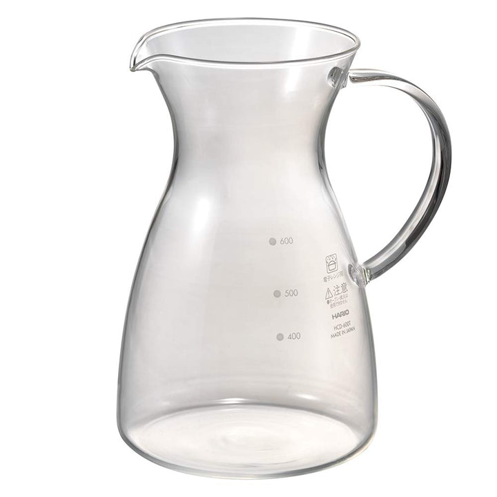 Hario HCD-600T Decanter Coffee pitcher server, 600ml, Glass, Glas 600ml mit Griff, 600ml mit Griff