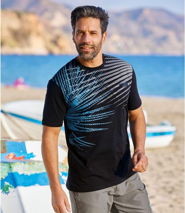 ATLAS FOR MEN - 3er-Pack Herren T-Shirts - Rundhalsausschnitt - Kurze Ärmel - Verfügbar in grossen G