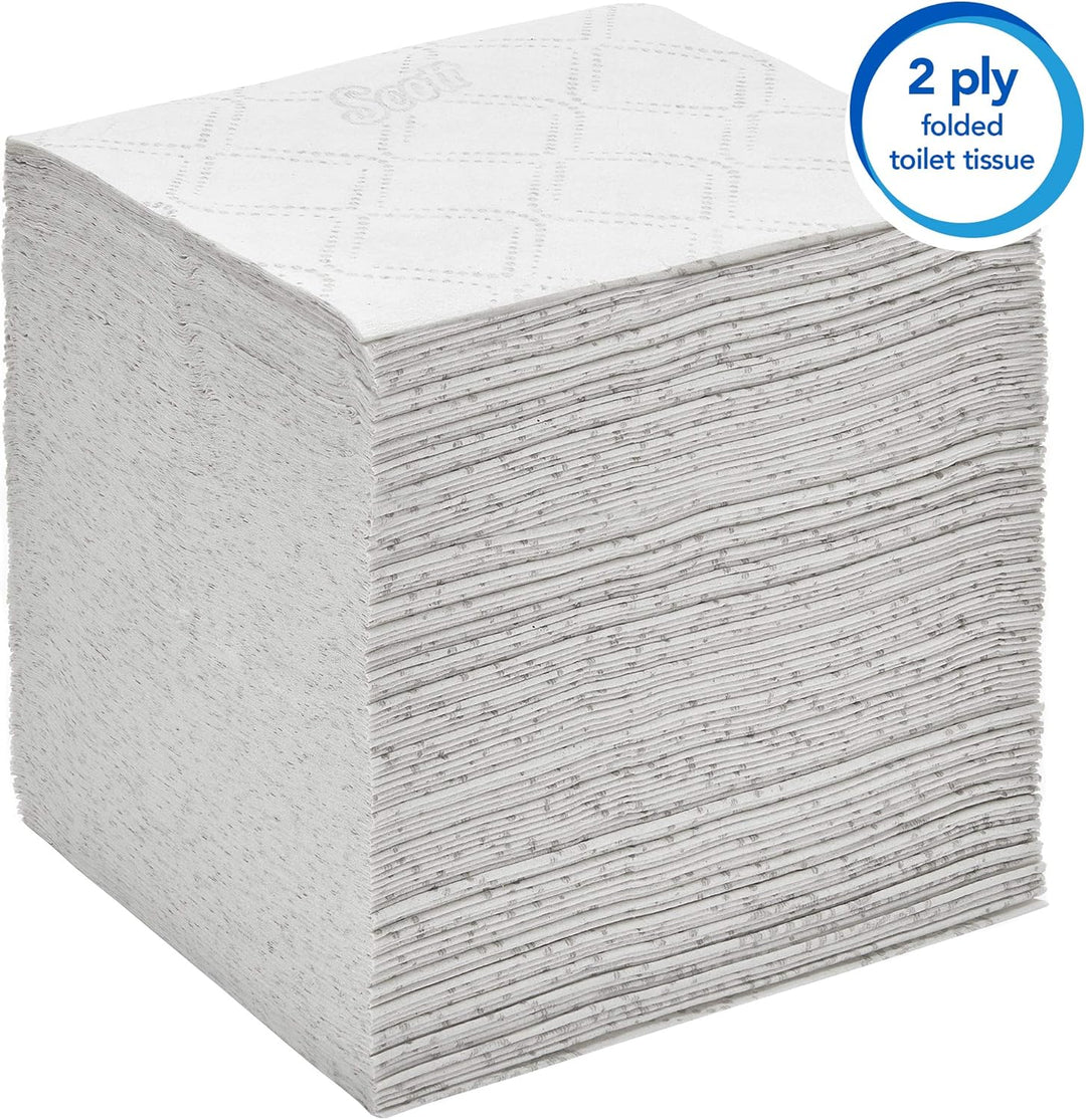 Scott Control Einzelblatt-Toilettenpapier 8508 – 2-lagiges Toilettenpapier – 36 Packungen x 250 Blat