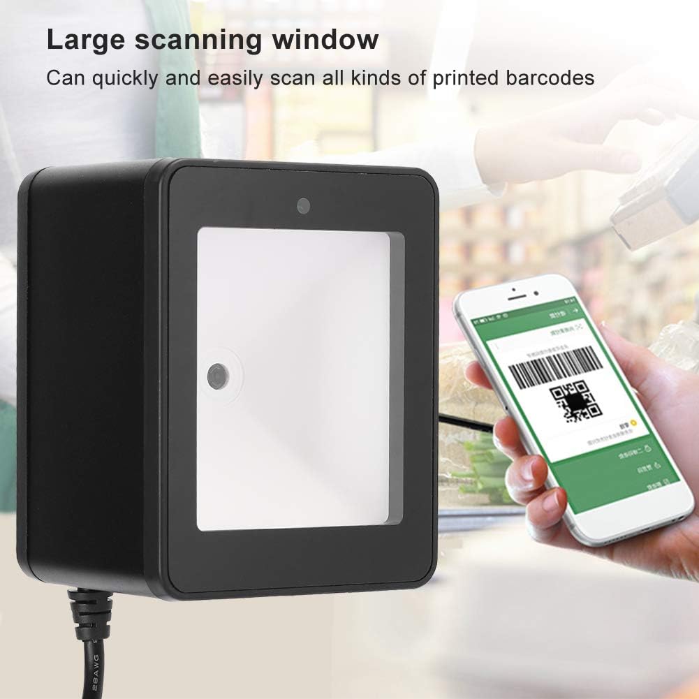 Barcode-Scanner, Desktop-Barcode-Scanner QR-Code-Scan-Plattform Supermarkt Mobile Payment YHD-9800 f