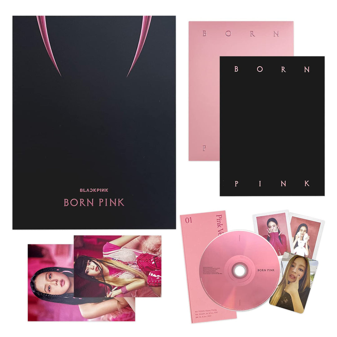 BLACKPINK - [BORN PINK] (PINK Ver.) CD + Photobook + Envelope + Lyrics Paper + Large Photocard + Pos