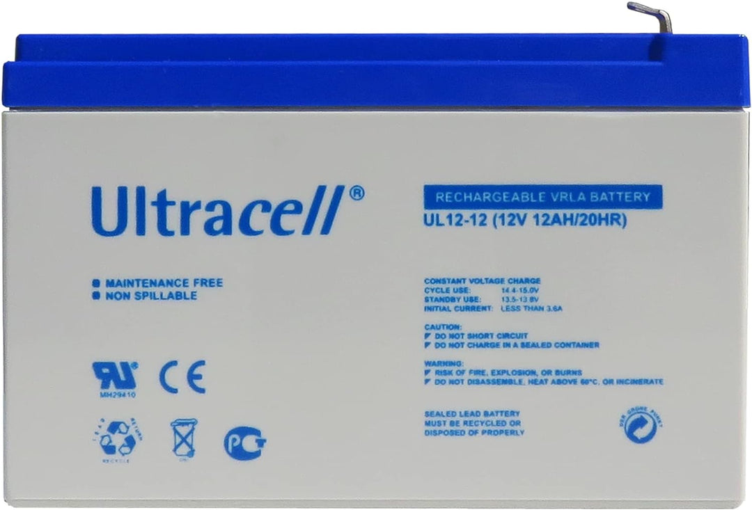 Akku 12 V 12 Ah VLRA Blei/AGM Ultracell UL-Serie