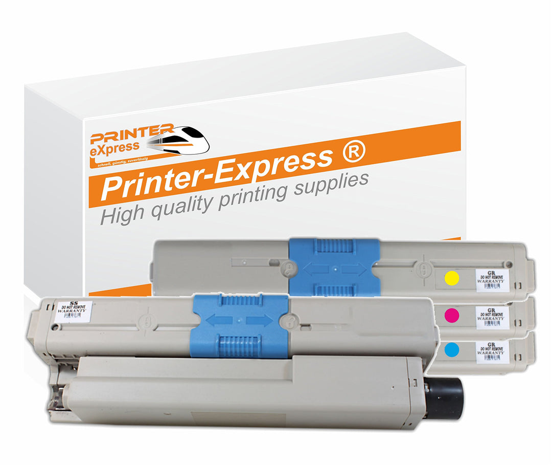 PRINTER eXpress XL Toner 4er Set für C310, C330, C331, C510, C511, C530, C530DN, C531, C531DN, MC351