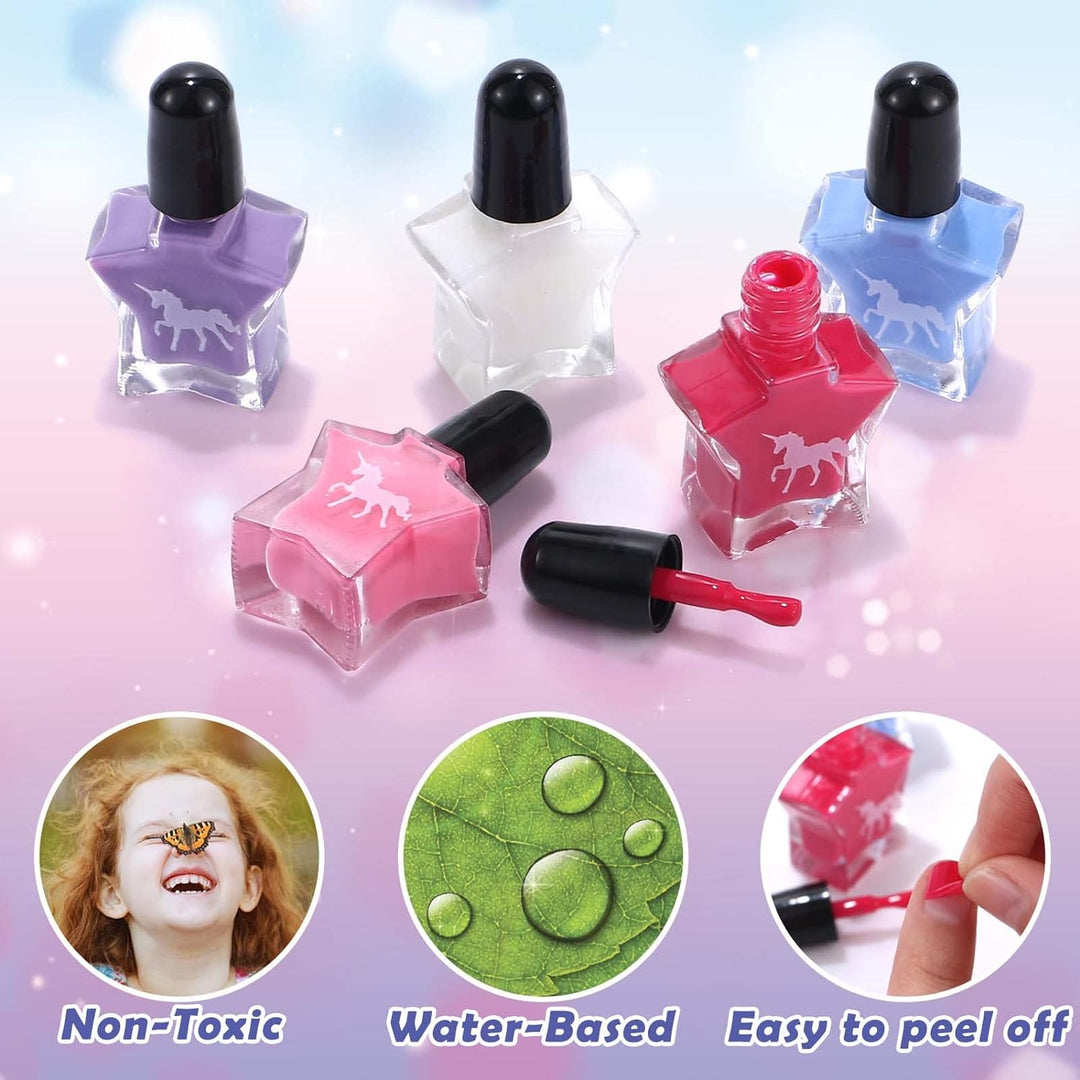 Tacobear Nagelstudio Kinder Mädchen Geschenke 6 7 8 9 10 Jahre Nageltrockner Peel Off Nagellack Pres