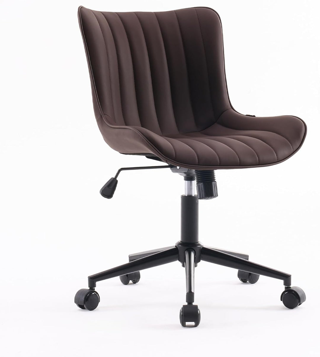 YOUTASTE Bürostuhl Ergonomisch, Schreibtischstuhl Höhenverstellbar, Bürostuhl mit PU-Leder & Rollen,