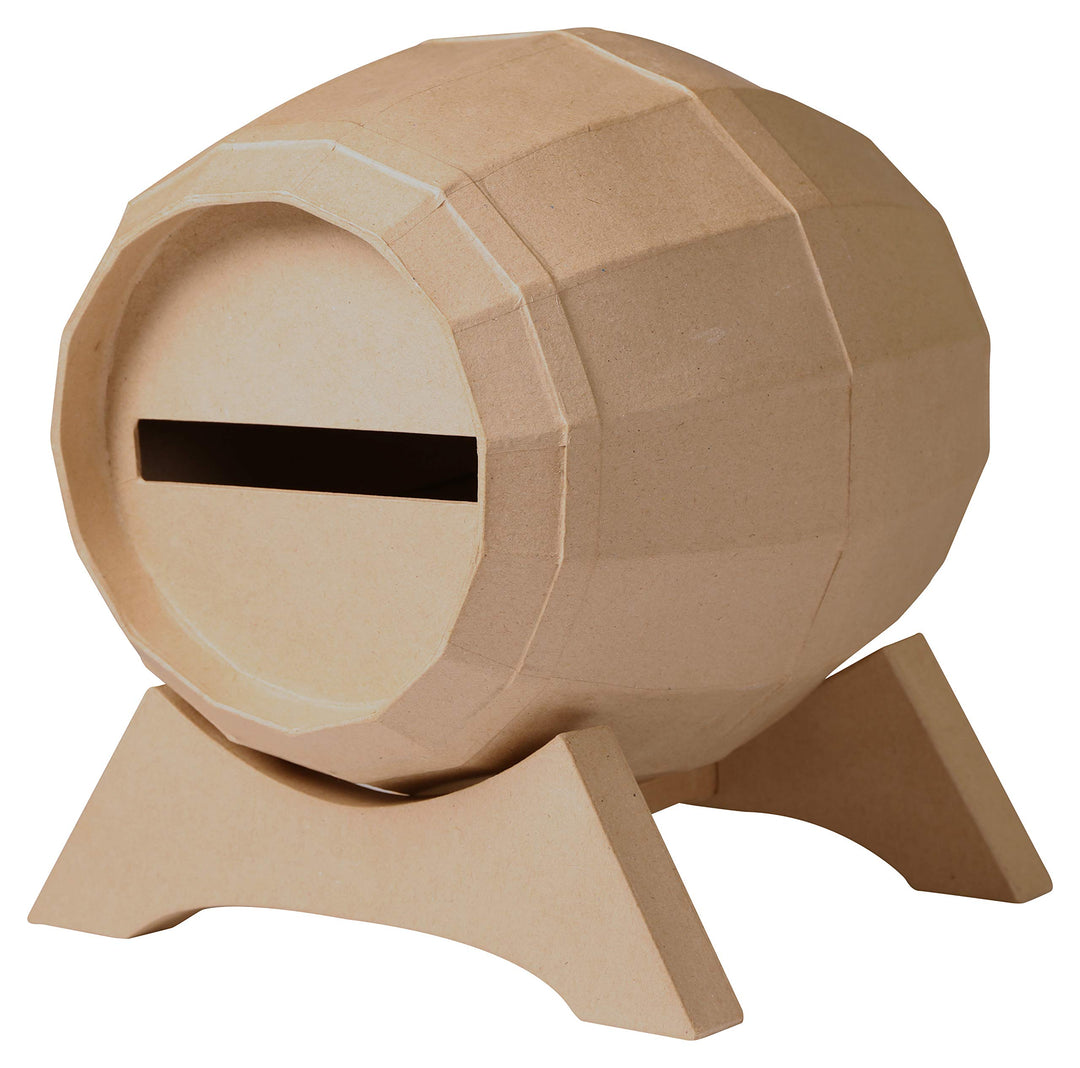 Décopatch EV020C - Urne/Briefbox aus Pappmaché, Fass 29x21cm, 1 Stück, Fass