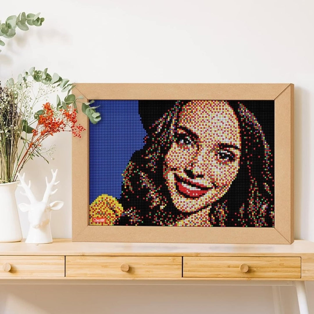Quercetti 0774 Puzzle Quercetti-0774 Pixel Art Take a Selfie Steckspiel, Multicolor, SELFIE