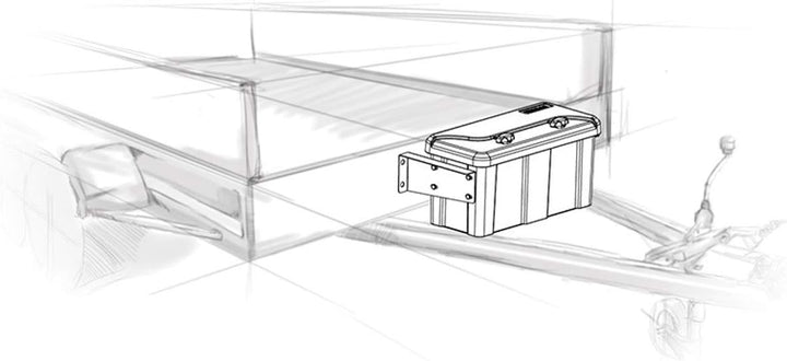 Deichselbox Blackit 2-550x250x295mm Anhängerbox Werkzeugkasten Anhänger Staukiste Werkzeugkiste Box