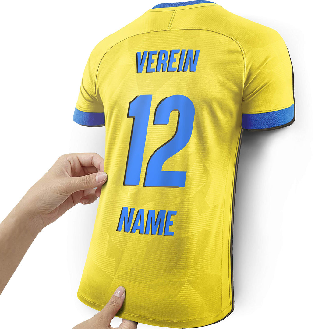 Elbeffekt Trikotlampe für Schweden Fans aus Holz - personalisierbares Geschenk - schenke Dein indivi