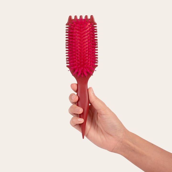 Bounce Curl Volume EdgeLift Bürste, 5-in-1-Werkzeug für volumisierte Wellen, Locken und Spulen, Rubi