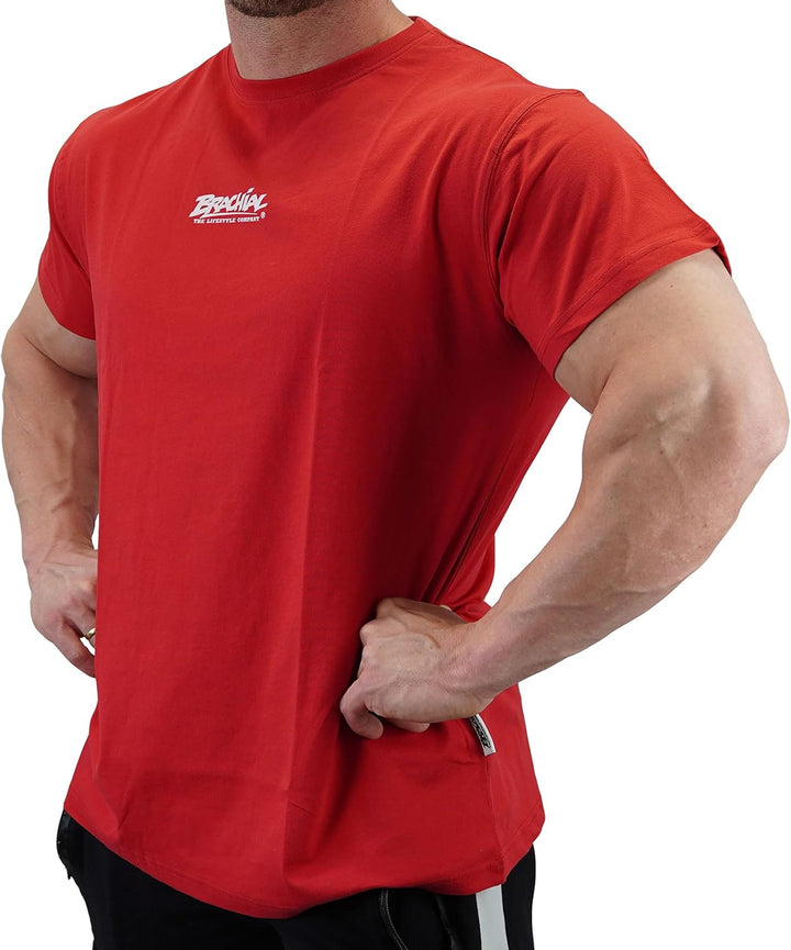 Brachial Premium Herren T-Shirt Middle Regular-Fit - für Freizeit Bodybuilding Workout Gym Kraftspor
