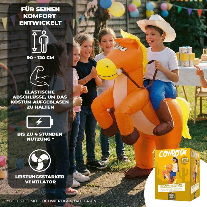 Aufblasbares Kostüm für Kinder | Kostüm für die Kostümparty | Aus strapazierfähigem Polyester - Ange