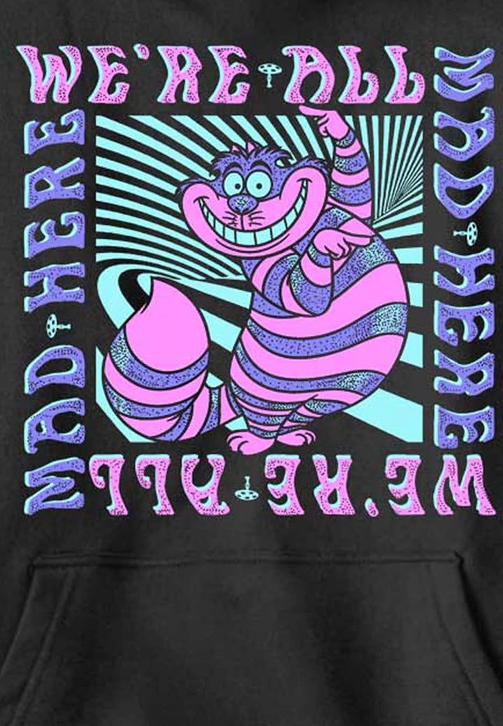 Disney Boys' Mad Here Trip Hoodie S Schwarz, S Schwarz