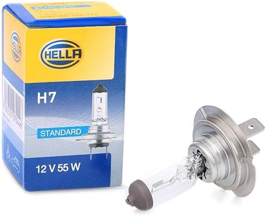 HELLA - DE/FF/Halogen-Hauptscheinwerfer - 90mm Performance - 12V - rund - Einbau - gehärtete Streusc