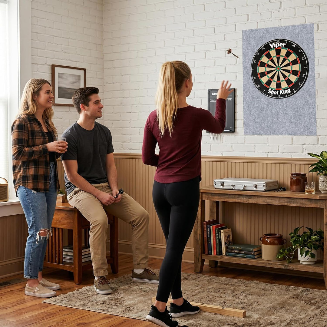Dartboard Wandschutz, Filz Dartscheibe Wandschutz Selbstklebend, Wandumrandung für Dartboard, Filz-D
