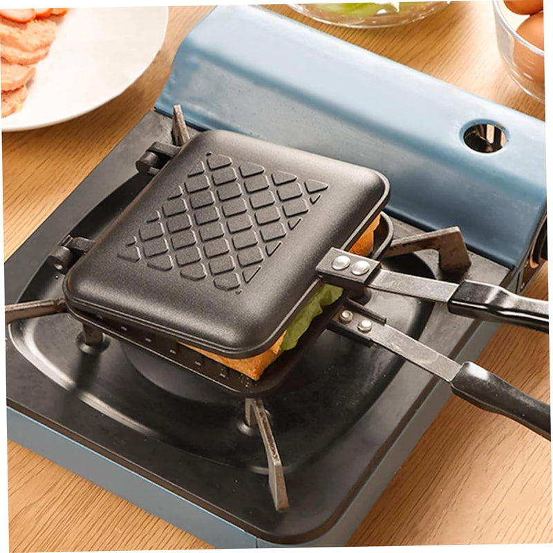 Sandwich Presse, gerösteter Sandwichhersteller Nicht-Stick-Camping-Toaster Schnellheizteastie-Herste