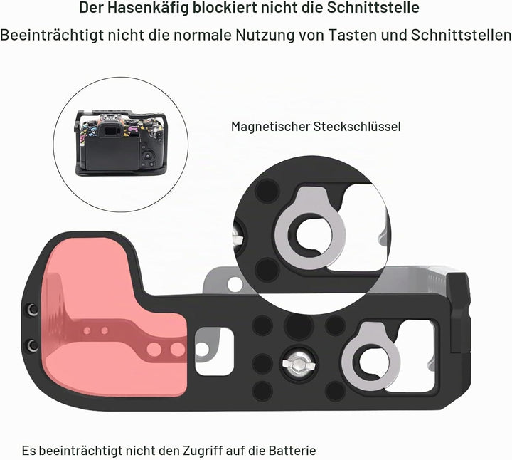 EOS RP Kamerakäfig, EOS RP Käfig für Canon EOS RP Kameratasche Camera Rig Cold Shoe