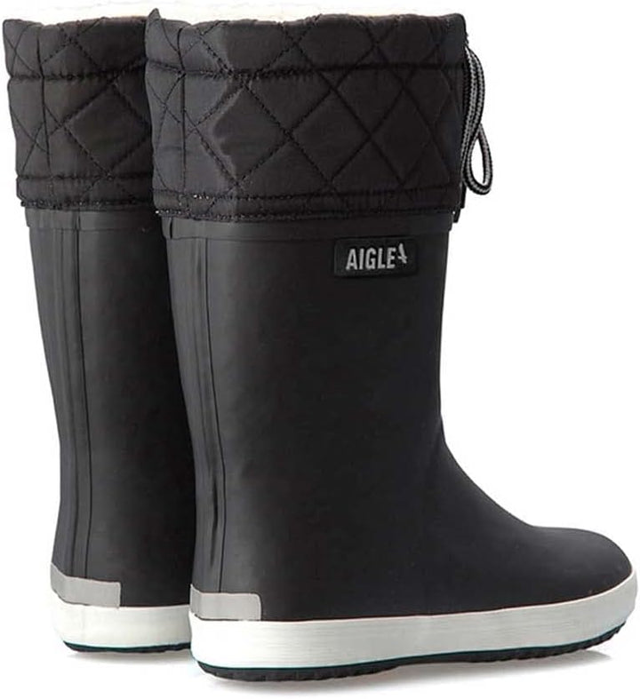 Aigle Unisex Kinder Giboulee 2 Gummistiefel 32 EU Schwarz Weiss, 32 EU Schwarz Weiss