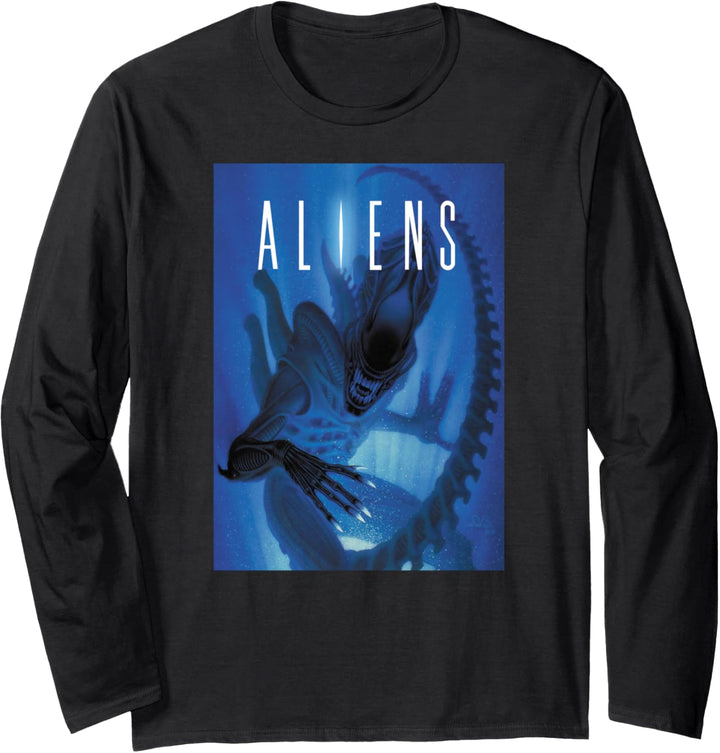 Aliens Xenomorph Blue Light Langarmshirt