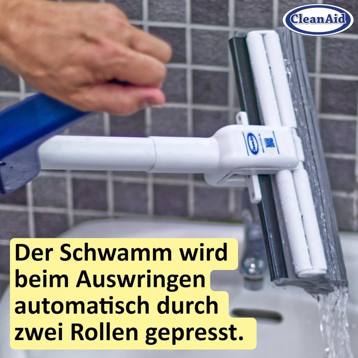 CleanAid OneTouch Magic Wischmopp Bodenwischer - saugstarker PVA Schwamm - Bodenwischen ohne nasse u
