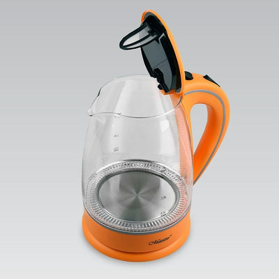 Feel Maestro Wasserkocher MR-064 Orange Transparent Glas 2000 W 1,7 l