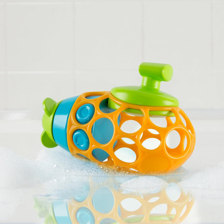 Bright Starts, Oball U-Boot Badespielzeug aus leicht greifbarem, schwimmendem Material mit aufziehba