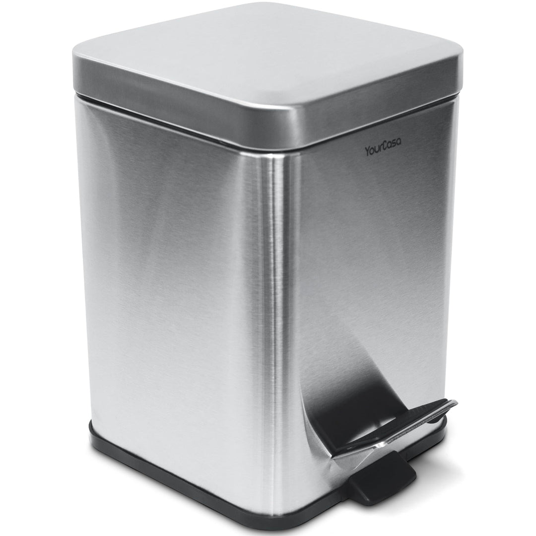 YourCasa® Mülleimer Bad [5L] - Elegantes Design - Badezimmer Mülleimer Klein - Kosmetikeimer - Bad M
