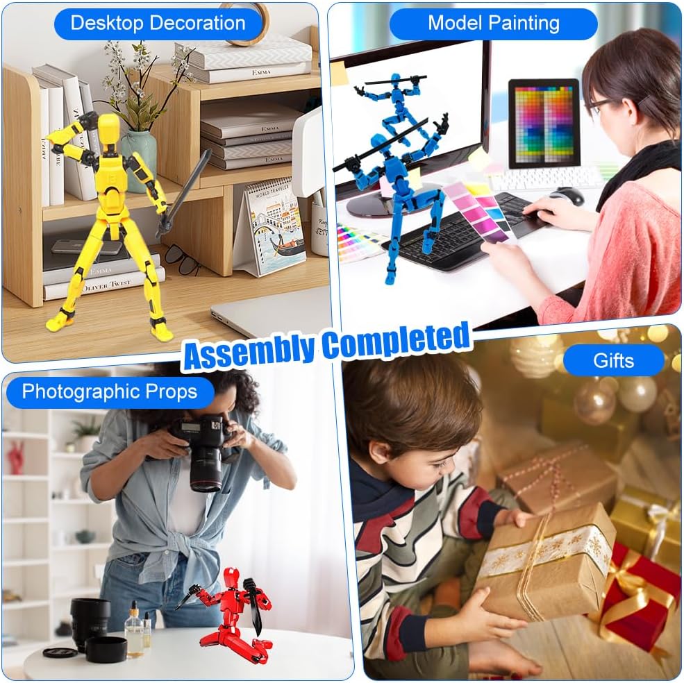 5 Stück T13 Action Figures, Montage Abgeschlossen T 13 Action Figuren, T13 Actionfiguren Titan T13 F