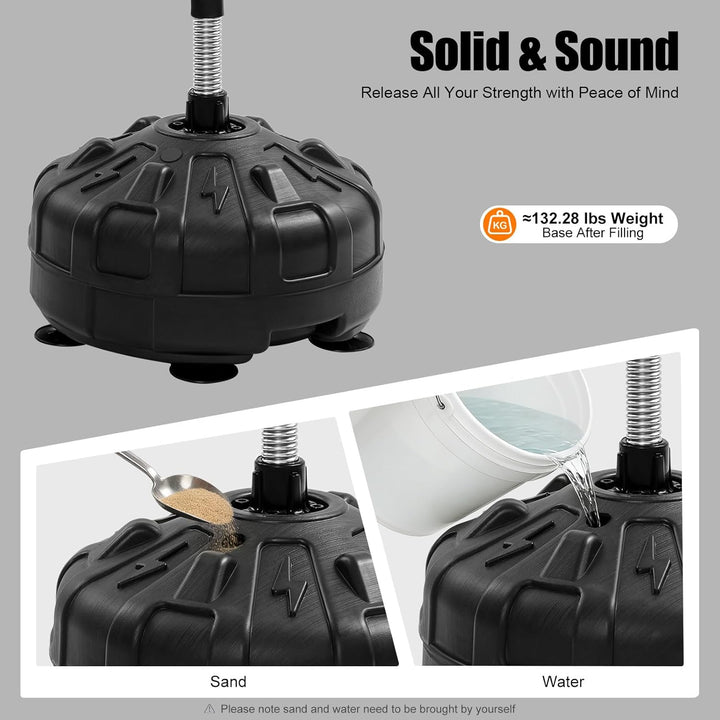 Standing Punching Bag Boxsack Punching Ball Punching Claw Adult Adjustable Punching Ball 120-160cm S