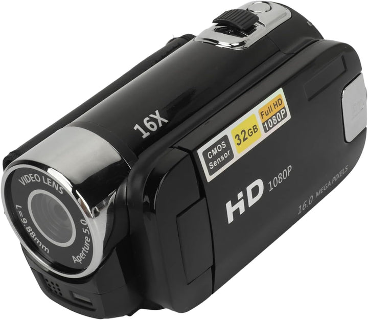 D90 1080P 16MP Digitalkamera 2,4 Zoll Schwenkbildschirm Camcorder 16X Zoom HD Videorecorder mit Füll