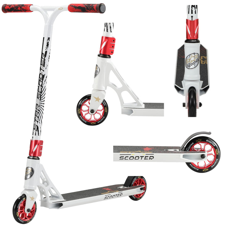 STAR SCOOTER Pro Sport Freestyle Kick Stunt Scooter für Kinder ab 7 Jahre, Erwachsene | 110 120mm Pr