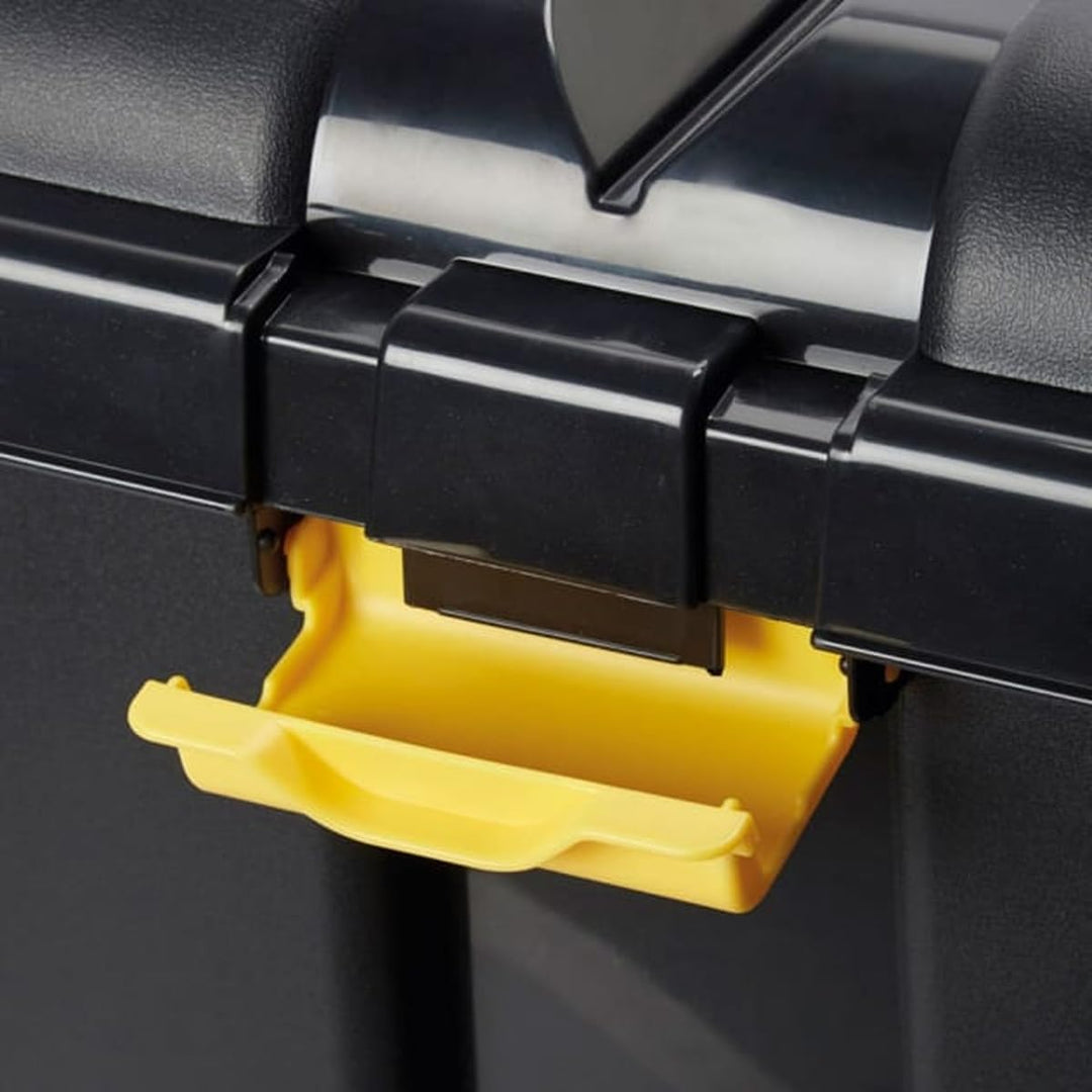 Tontarelli Aufbewahrungsbox mit Rollen 50L Lagerbox Regalbox Sammelbox mit Deckel Stapelbar