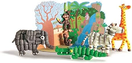 PlayMais WORLD Jungle Bastel-Set für Kinder ab 3 Jahren | Circa 1000, Vorlagen & Anleitungen zum Bas