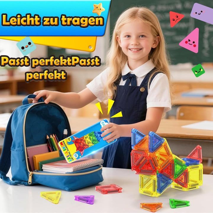 Magnetische Bausteine für Kleinkinder, Magnetblöcke, STEM-Bauspielzeug für Kinder von 3 bis 8 Jahren