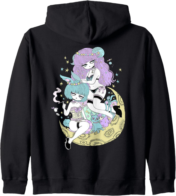 SHI-T-0002-Planetenmädchen Kapuzenjacke