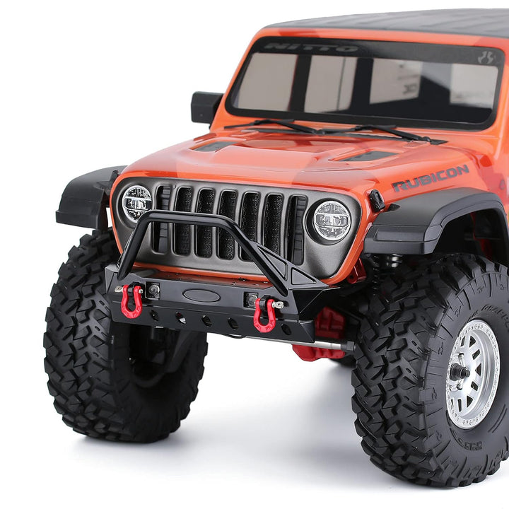 INJORA RC Crawler Front Stossstange mit LED Lampe für 1/10 RC Crawler Axial SCX10 90046 SCX10 III AX