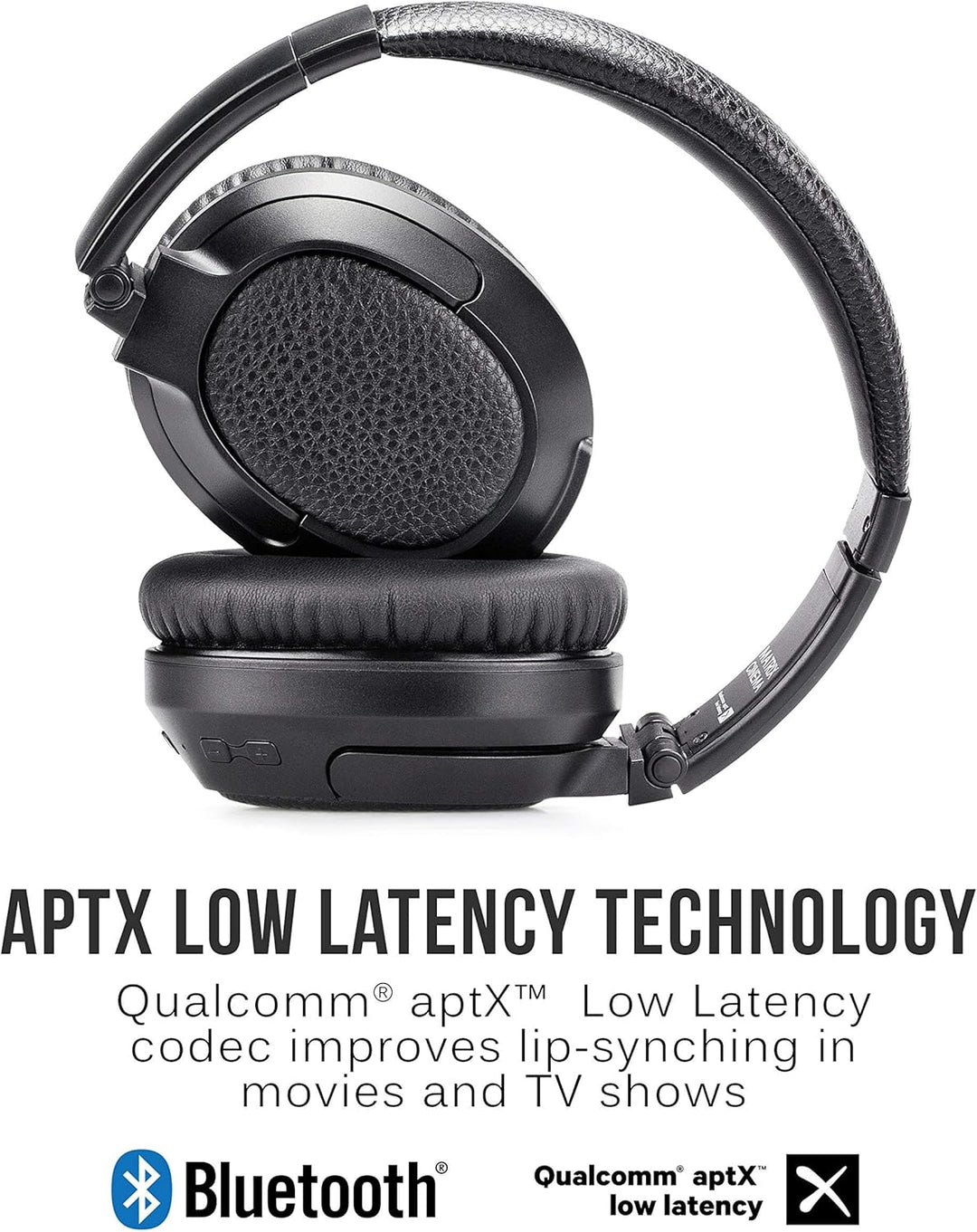 MEE audio - Matrix Cinema, Bluetooth Kopfhörer, aptX Low Latency, Lange Akkulaufzeit, Kopfhörer, Sch