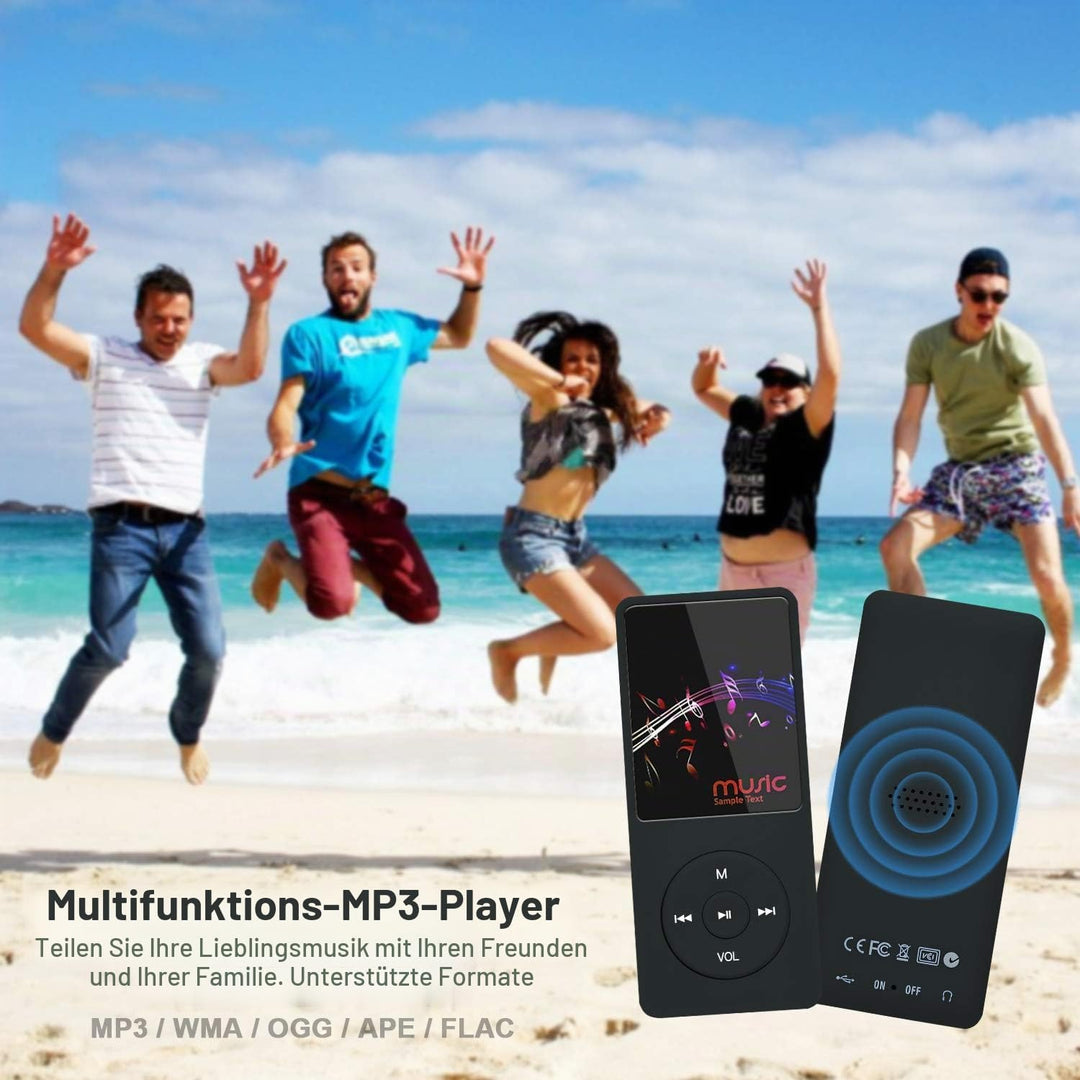 COVVY 8GB Tragbare MP3 Musik Player, Support bis zu 64GB SD Speicherkarte, Lossless Sound HiFi MP3 P