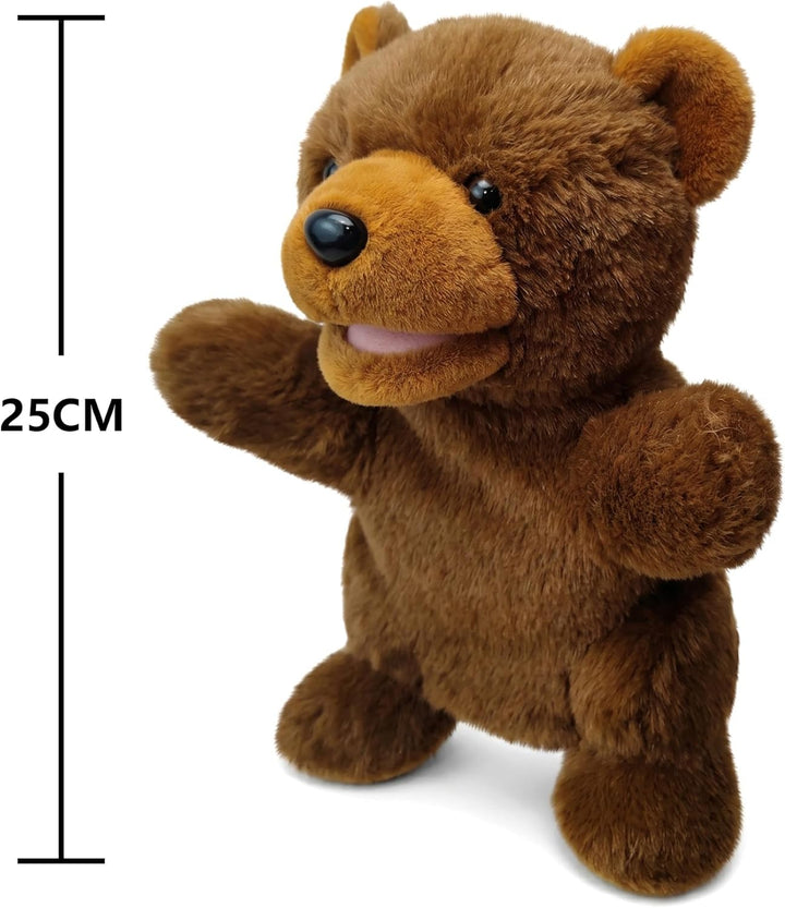 2026 Tierhandpuppen für Kinder,Kleinkind enthält Wolf,Tiger,Löwe,AFFE und bewegliche offene Münder,p