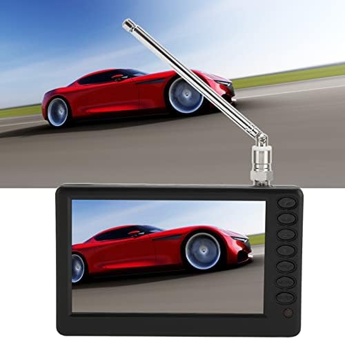 Pyhodi Tragbarer 5-Zoll-Fernseher, 1080P-LCD-, Eingebauter Digitaler Tuner, Wiederaufladbarer, Batte