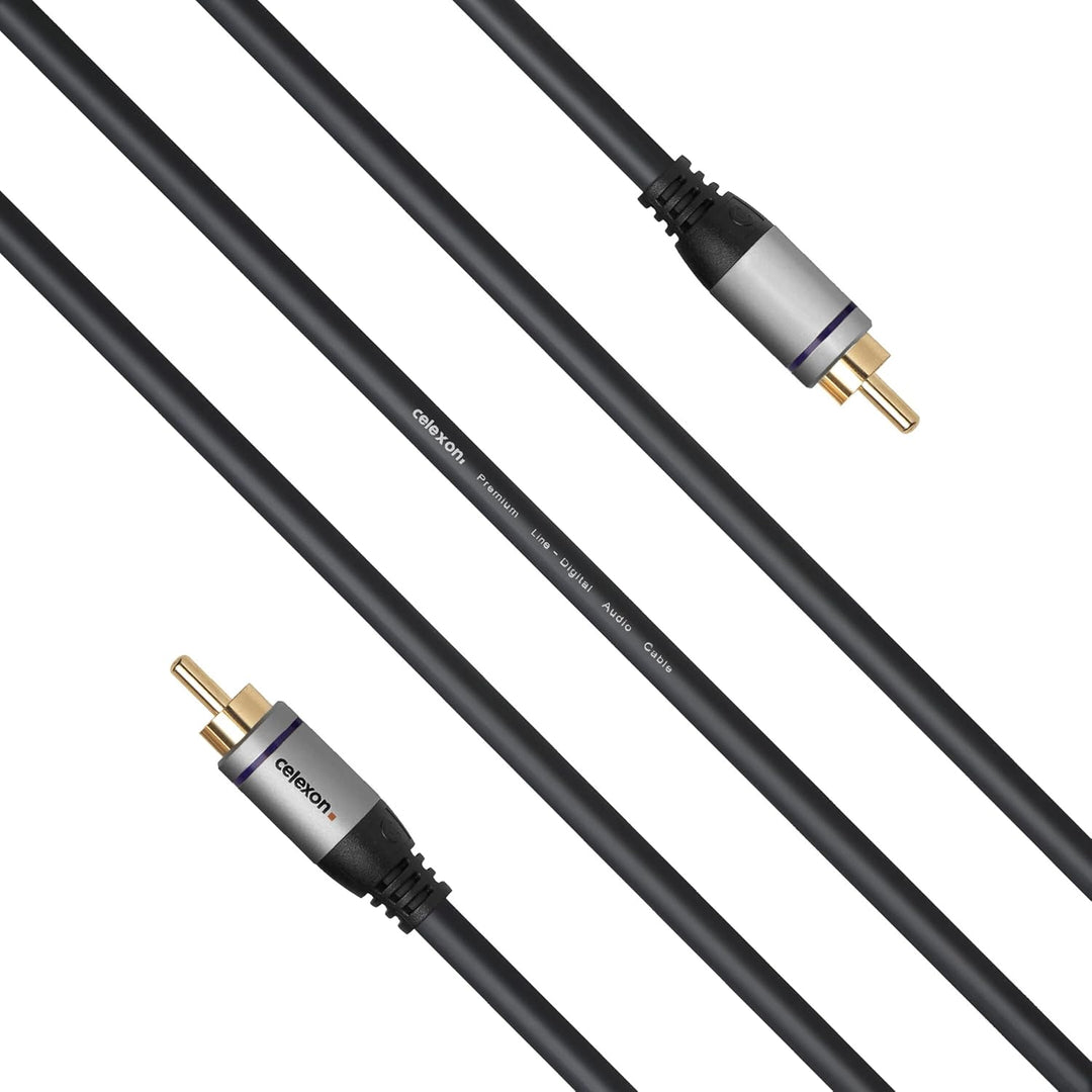 celexon Cinch Digital Audiokabel 3,0m - Plug & Play - Cinch- auf Cinch-Kabel - Professional Line 3,0