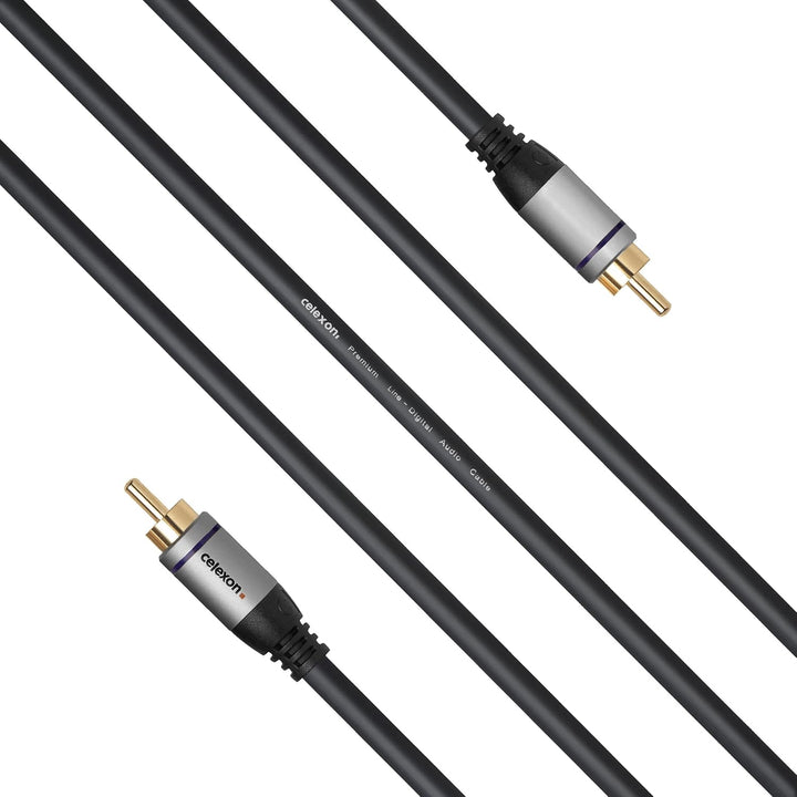 celexon Cinch Digital Audiokabel 1,5m - Plug &amp; Play - Cinch- auf Cinch-Kabel - Professional Line 1,5