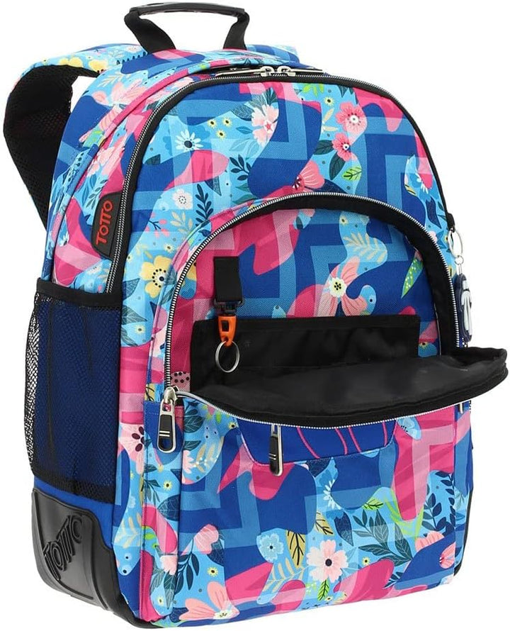 Totto Morral Crayoles Kinder-Rucksack, 44 cm, Mehrfarbig (Multicolor)
