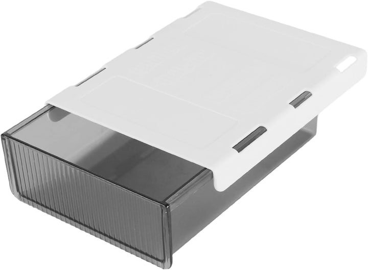 MUKSEUT 3 Stück Selbstklebende Schublade Unter Schreibtisch, 21x17x6cm Versteckte Unterbau Schublade