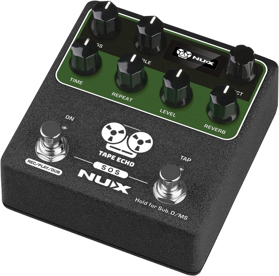 NUX - NDD7 – Tape Echo Pedal mit Midi, Grün