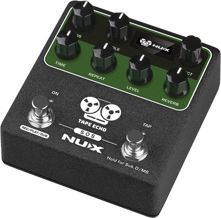 NUX - NDD7 – Tape Echo Pedal mit Midi, Grün