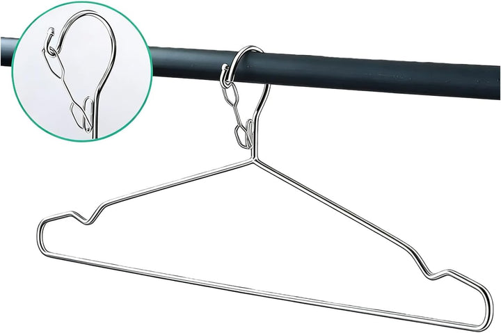 Drahtbügel, 10 Stück, 11,3 kg, Tragfähigkeit, 4 mm, Edelstahl, schmal, dünn, strapazierfähig, Winddi
