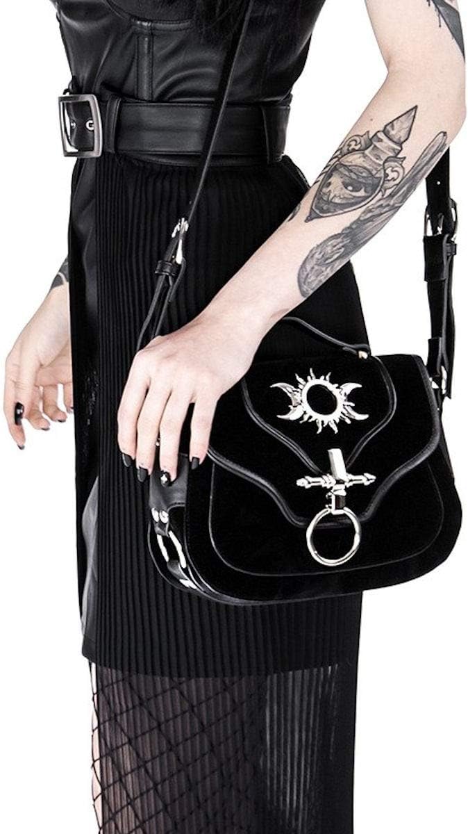 Restyle Damen Triple Goddess Satteltasche - Schwarz, One Size