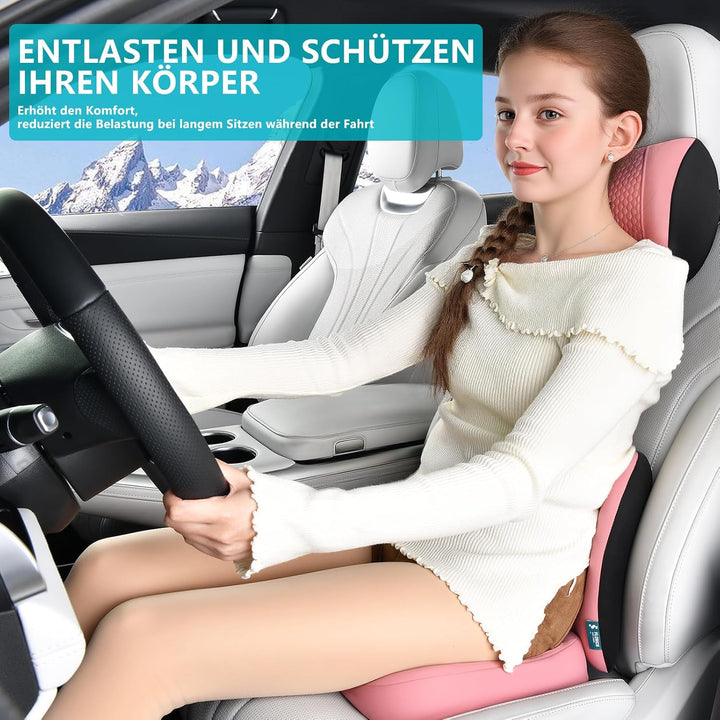 FLORICH Auto Sitzkissen und Lendenkissen Memory Foam Schreibtischstuhl Kissen Ergonomisches Sitzkiss